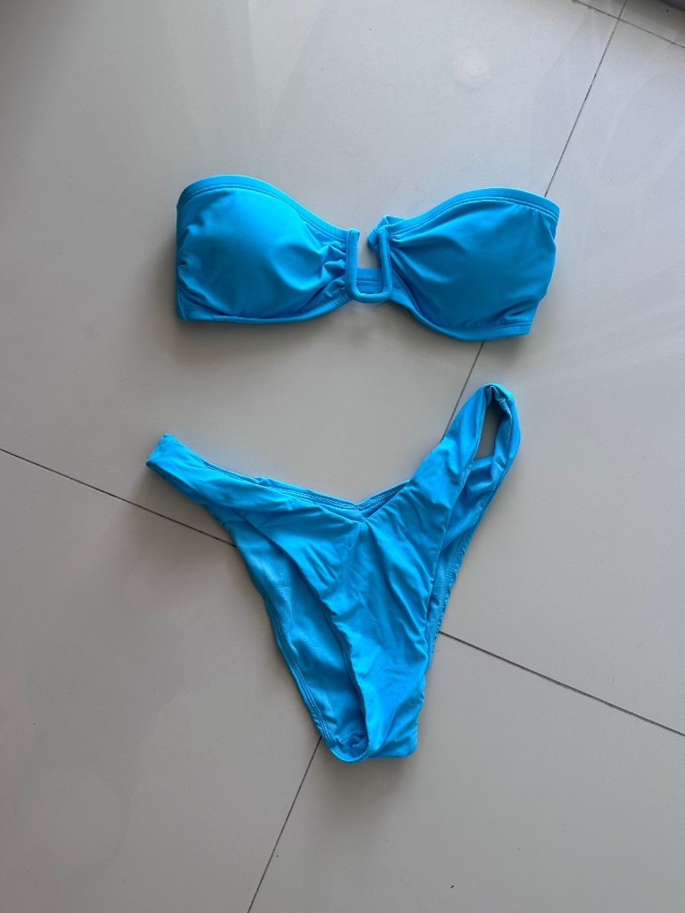 Blue bikini